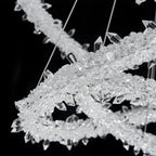 Andenne | Modern Ring Crystal Chandelier for Living Room