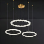 Andenne | Modern Ring Crystal Chandelier for Living Room