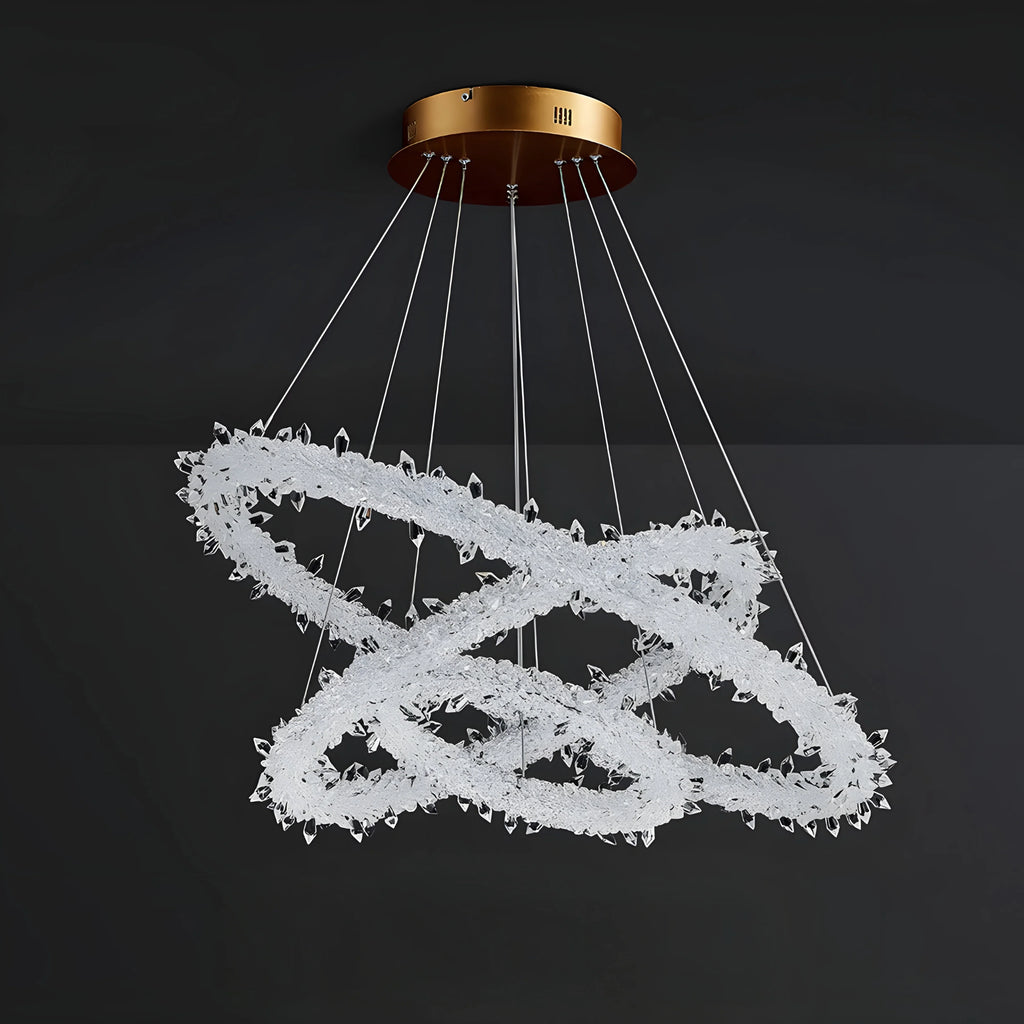 Andenne | Modern Ring Crystal Chandelier for Living Room