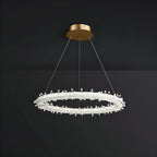 Andenne | Modern Ring Crystal Chandelier for Living Room