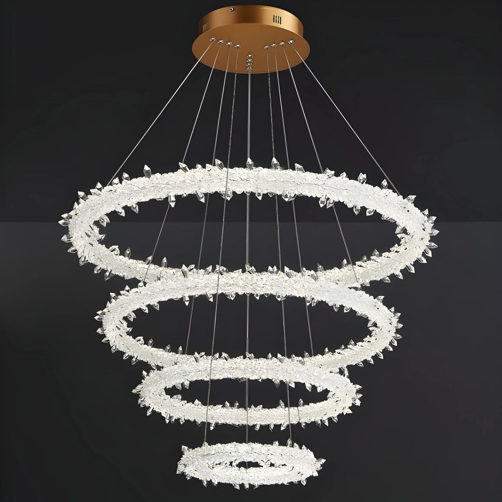 Andenne | Modern Ring Crystal Chandelier for Living Room
