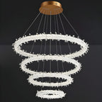Andenne | Modern Ring Crystal Chandelier for Living Room