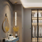 Andon | Modern Crystal Pendant Light with Adjustable Strip