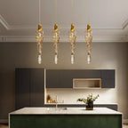 Andora | Creative Crystal Chandelier with Clear Glass Drops