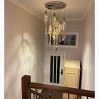 Andora | Creative Crystal Chandelier with Clear Glass Drops