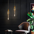 Andora | Creative Crystal Chandelier with Clear Glass Drops