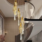 Andora | Creative Crystal Chandelier with Clear Glass Drops
