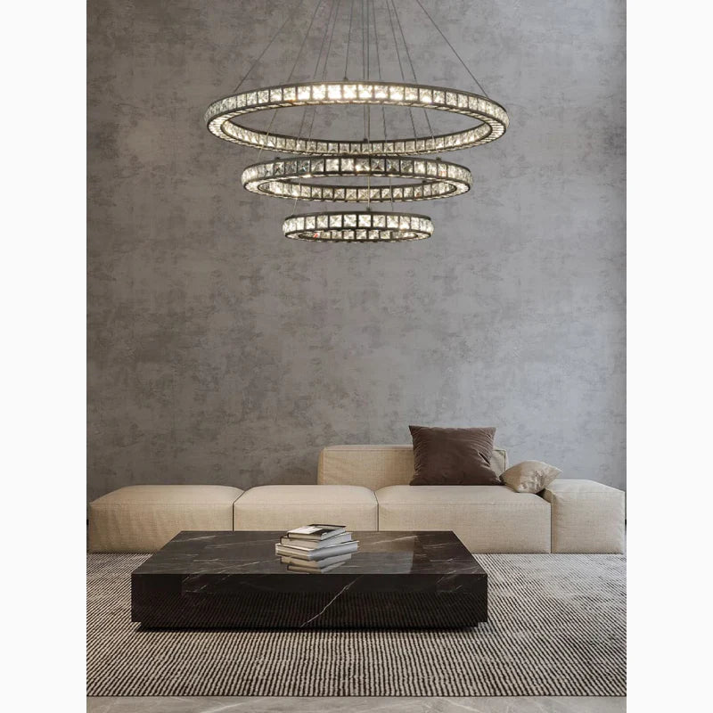 Antwerpen | Ring Gold Crystal Chandelier for Living Room