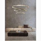 Antwerpen | Ring Gold Crystal Chandelier for Living Room