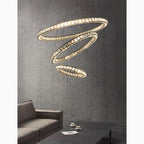 Antwerpen | Ring Gold Crystal Chandelier for Living Room