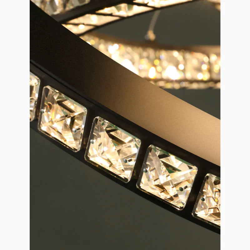 Antwerpen | Ring Gold Crystal Chandelier for Living Room