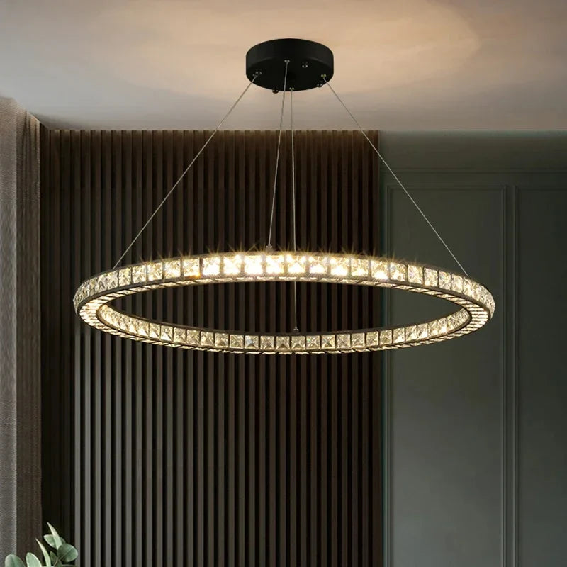 Antwerpen | Ring Gold Crystal Chandelier for Living Room