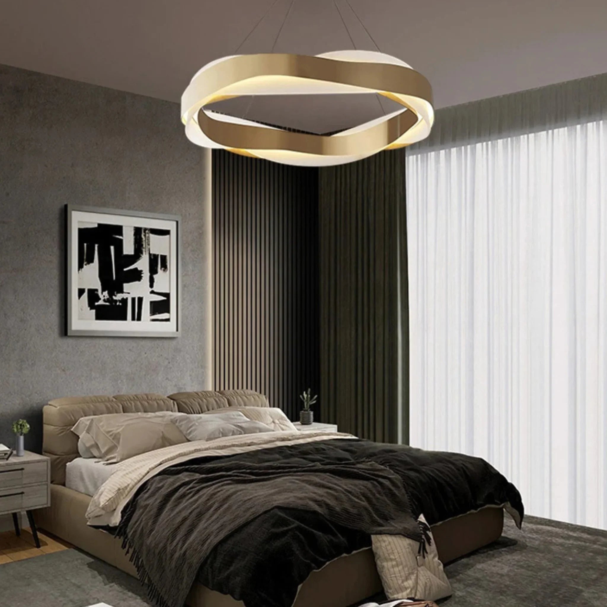 Arlon | Creative Round Gold Chandelier for Living Room