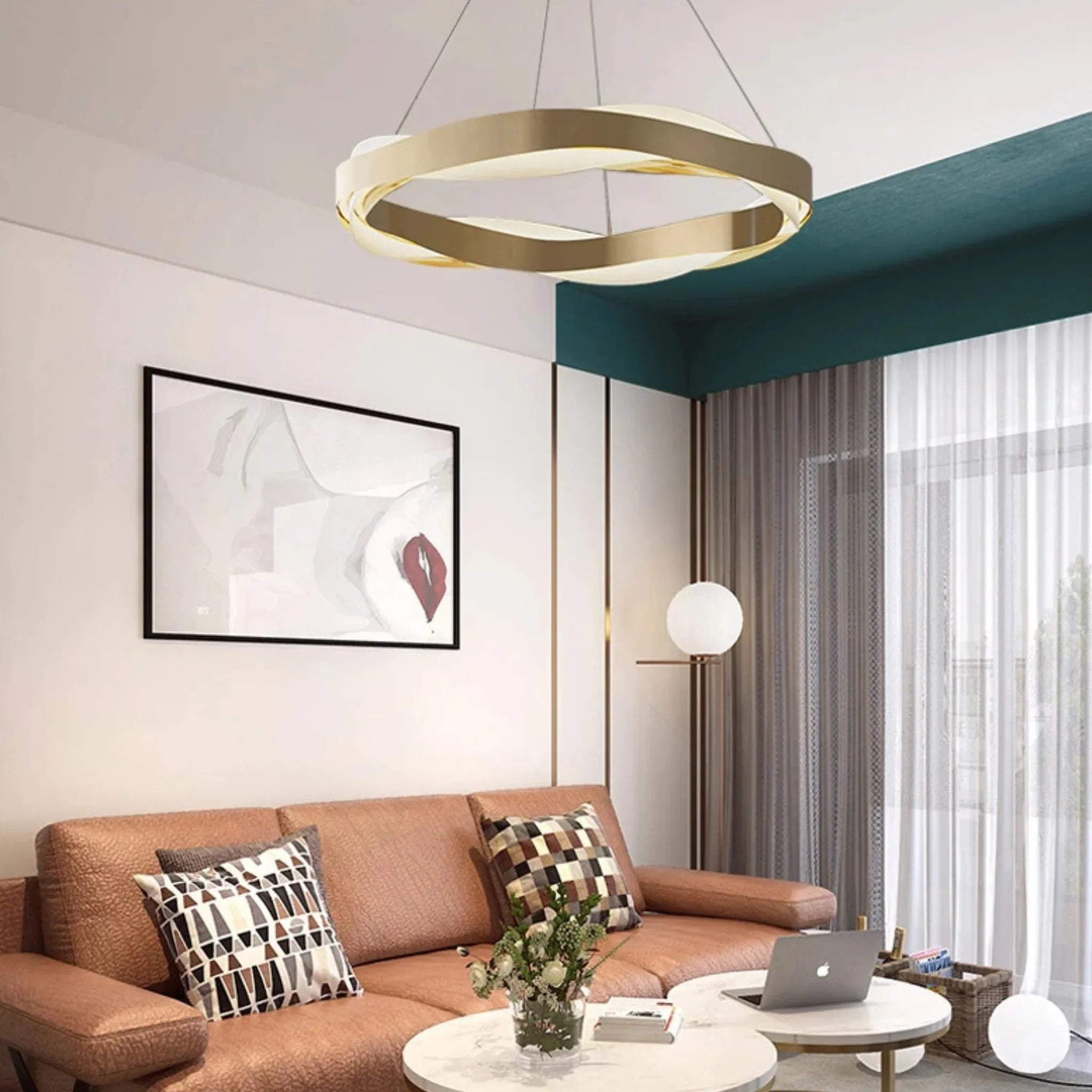 Arlon | Creative Round Gold Chandelier for Living Room