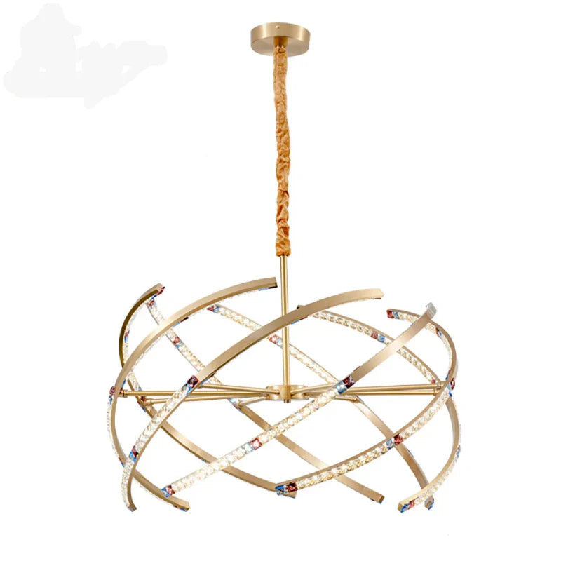 Arnasco | Creative Spherical Copper Crystal Chandelier