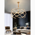 Arnasco | Creative Spherical Copper Crystal Chandelier