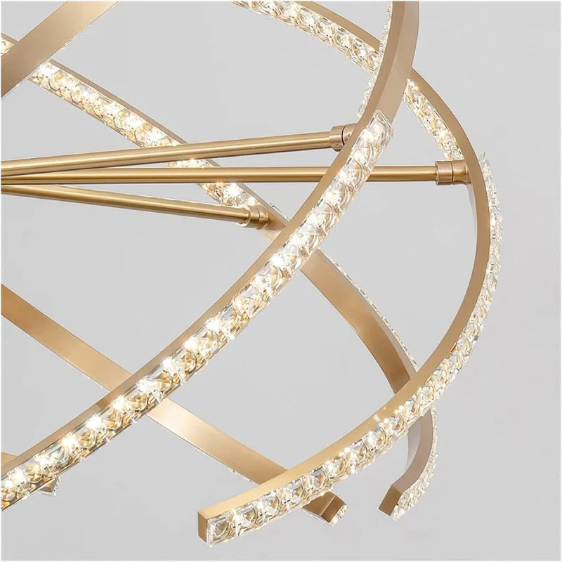 Arnasco | Creative Spherical Copper Crystal Chandelier