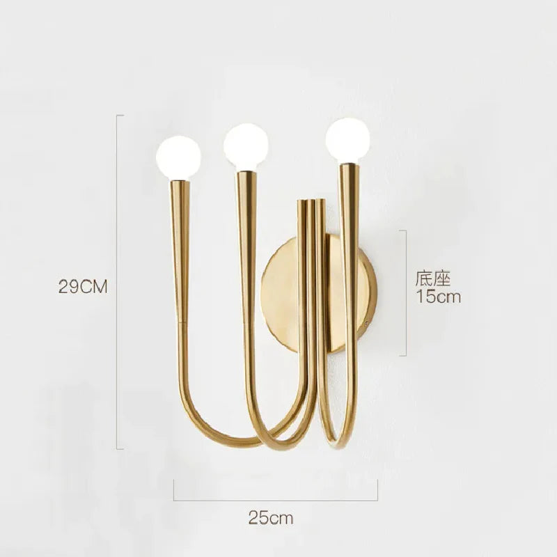 Art-Deco LED Wall Sconce for Living Room