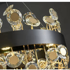 Art Deco Round Crystal Chandelier For The Living Room