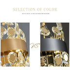 Art Deco Round Crystal Chandelier For The Living Room