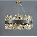 Art Deco Round Crystal Chandelier For The Living Room