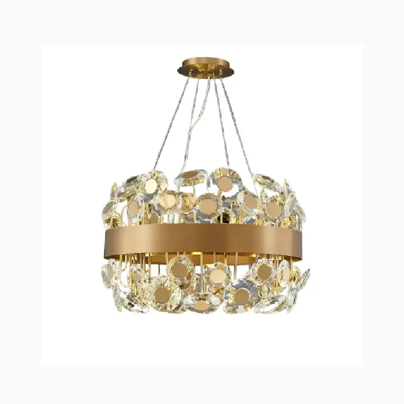 Art Deco Round Crystal Chandelier For The Living Room