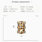 Ascona | Сognac-colored Luxury Crystal Wall Lamp