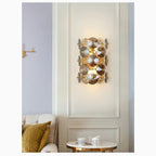 Ascona | Сognac-colored Luxury Crystal Wall Lamp