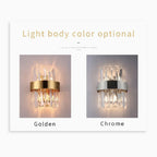 Avenches | Lux Creative Gold Wall Sconce With Big Crystals