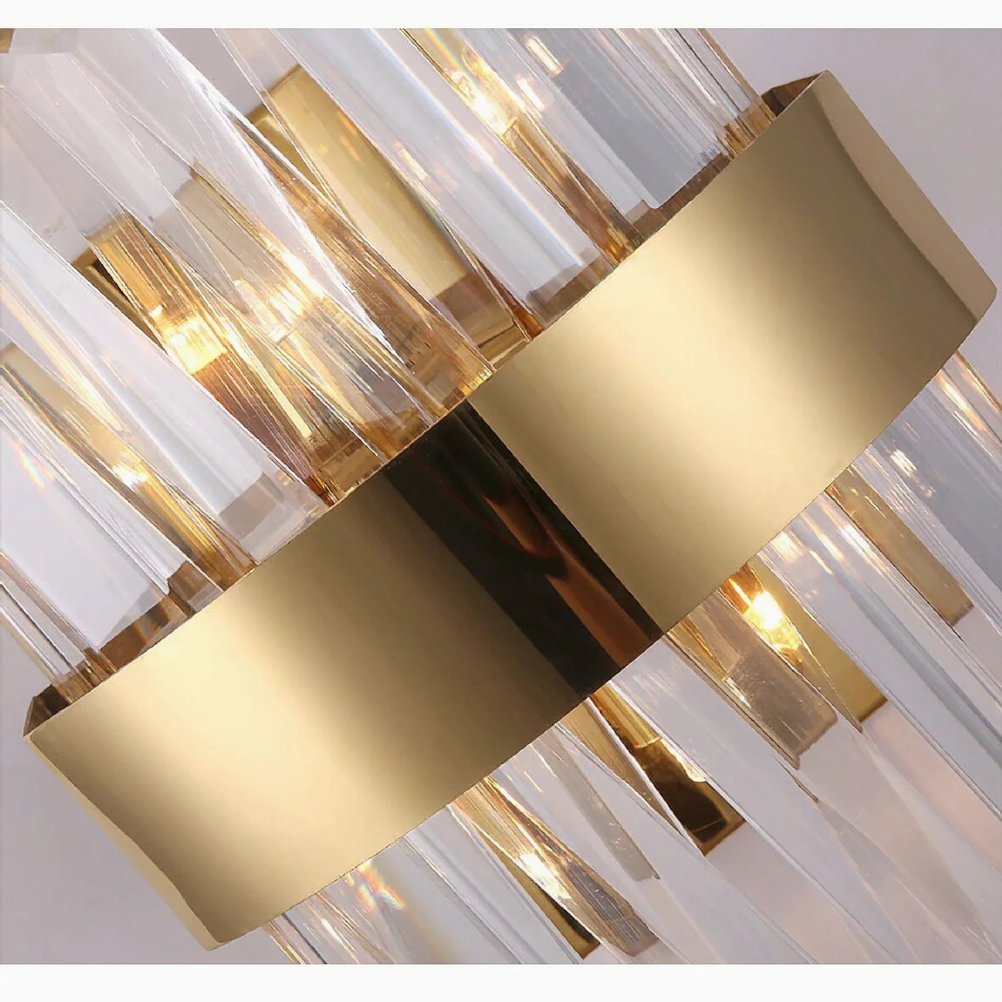 Avenches | Lux Creative Gold Wall Sconce With Big Crystals