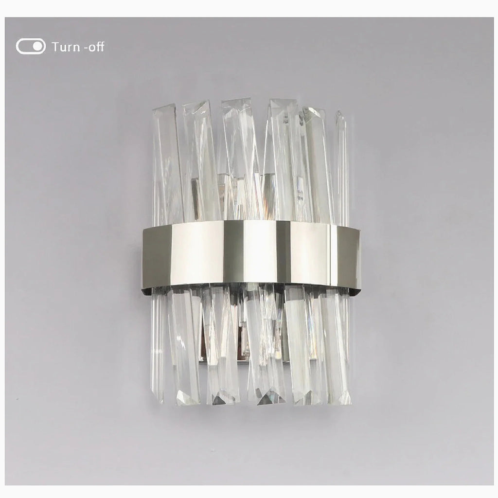 Avenches | Lux Creative Gold Wall Sconce With Big Crystals