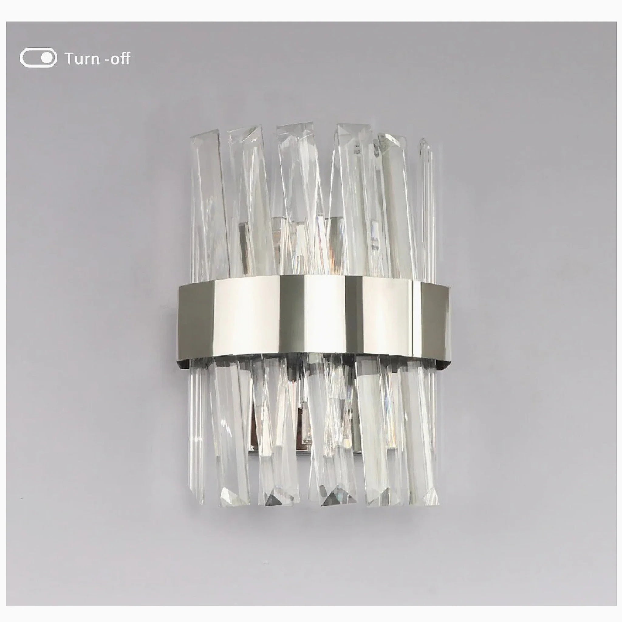 Avenches | Lux Creative Gold Wall Sconce With Big Crystals