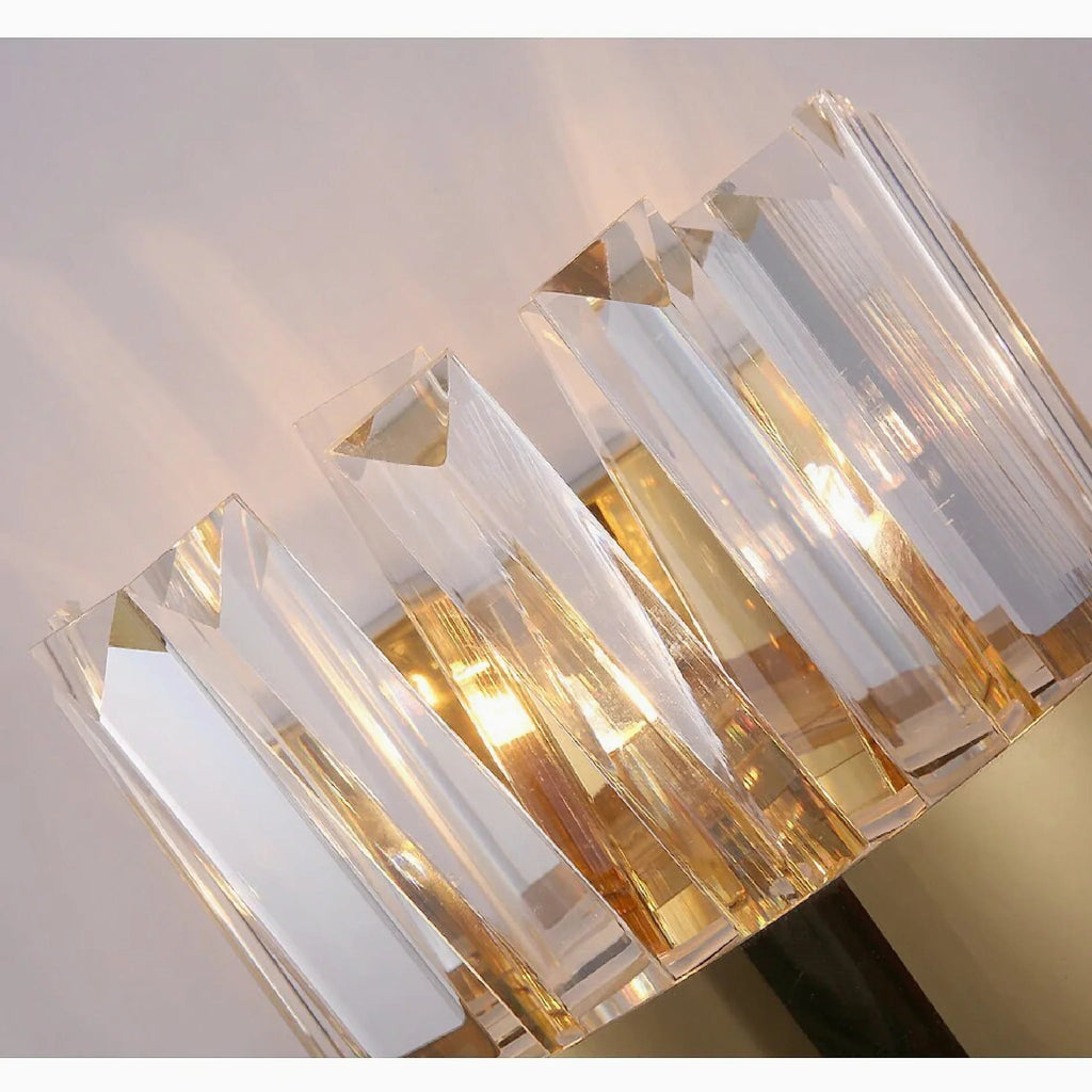 Avenches | Lux Creative Gold Wall Sconce With Big Crystals