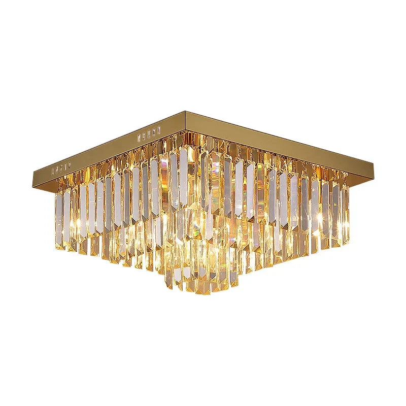 Bagnolo in Piano | Gold Square Crystal Chandelier