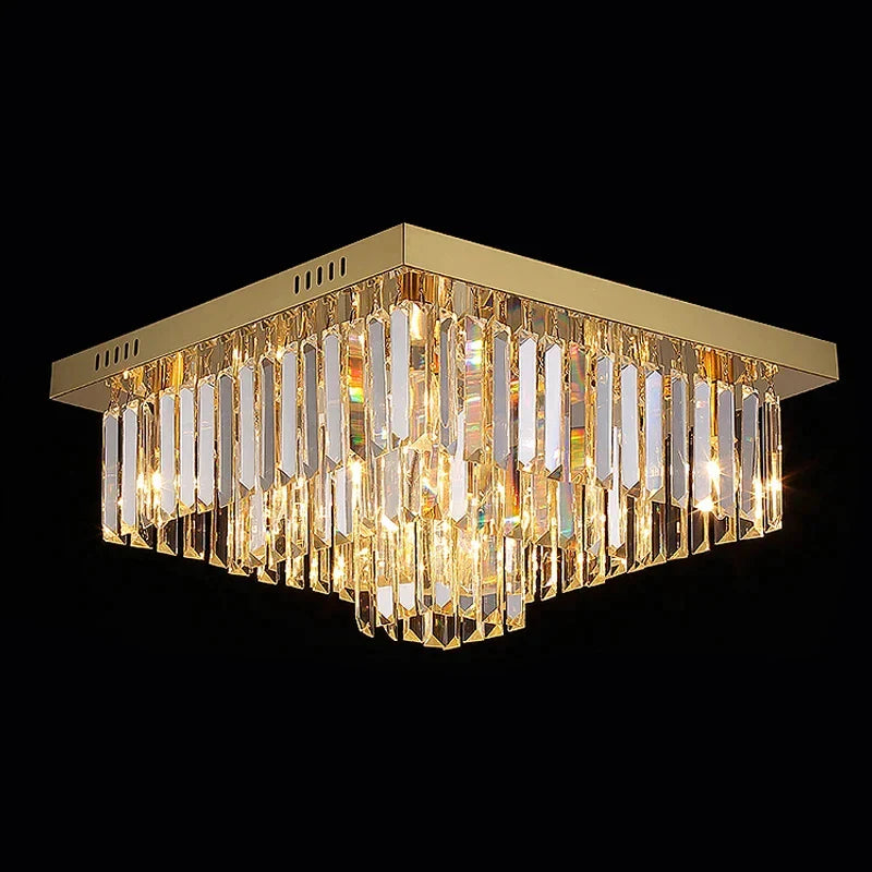 Bagnolo in Piano | Gold Square Crystal Chandelier