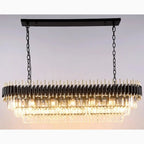 Bergeggi | Black Crystal Ceiling Chandelier for Living Room