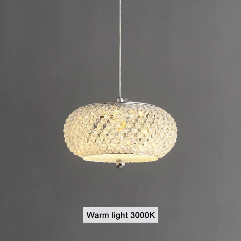 Bern | Chrome Ring Crystal Chandelier for Dining Room