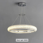 Bern | Chrome Ring Crystal Chandelier for Dining Room