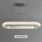 Bern | Chrome Ring Crystal Chandelier for Dining Room