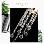 Berneck | Trendy Chrome Crystal Wall Sconce