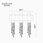 Berneck | Trendy Chrome Crystal Wall Sconce