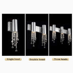 Berneck | Trendy Chrome Crystal Wall Sconce