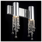 Berneck | Trendy Chrome Crystal Wall Sconce