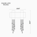 Berneck | Trendy Chrome Crystal Wall Sconce