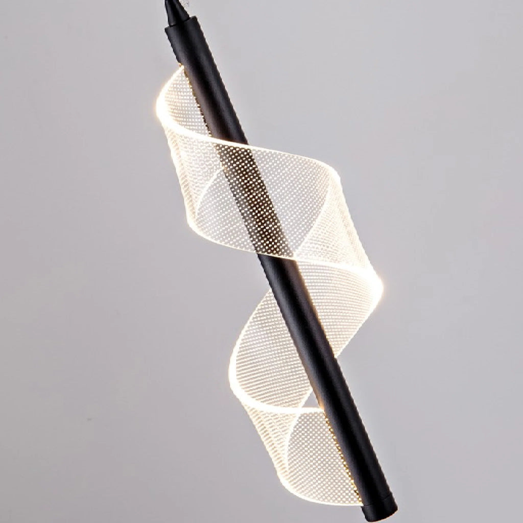 Bonassola | Exceptional Long Spiral LED Pendant Chandelier