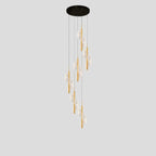 Bonassola | Exceptional Long Spiral LED Pendant Chandelier