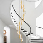 Bonassola | Exceptional Long Spiral LED Pendant Chandelier