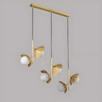 Bordighera | Nordic Gold Ceiling Copper Light with Flower Design