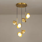 Bordighera | Nordic Gold Ceiling Copper Light with Flower Design