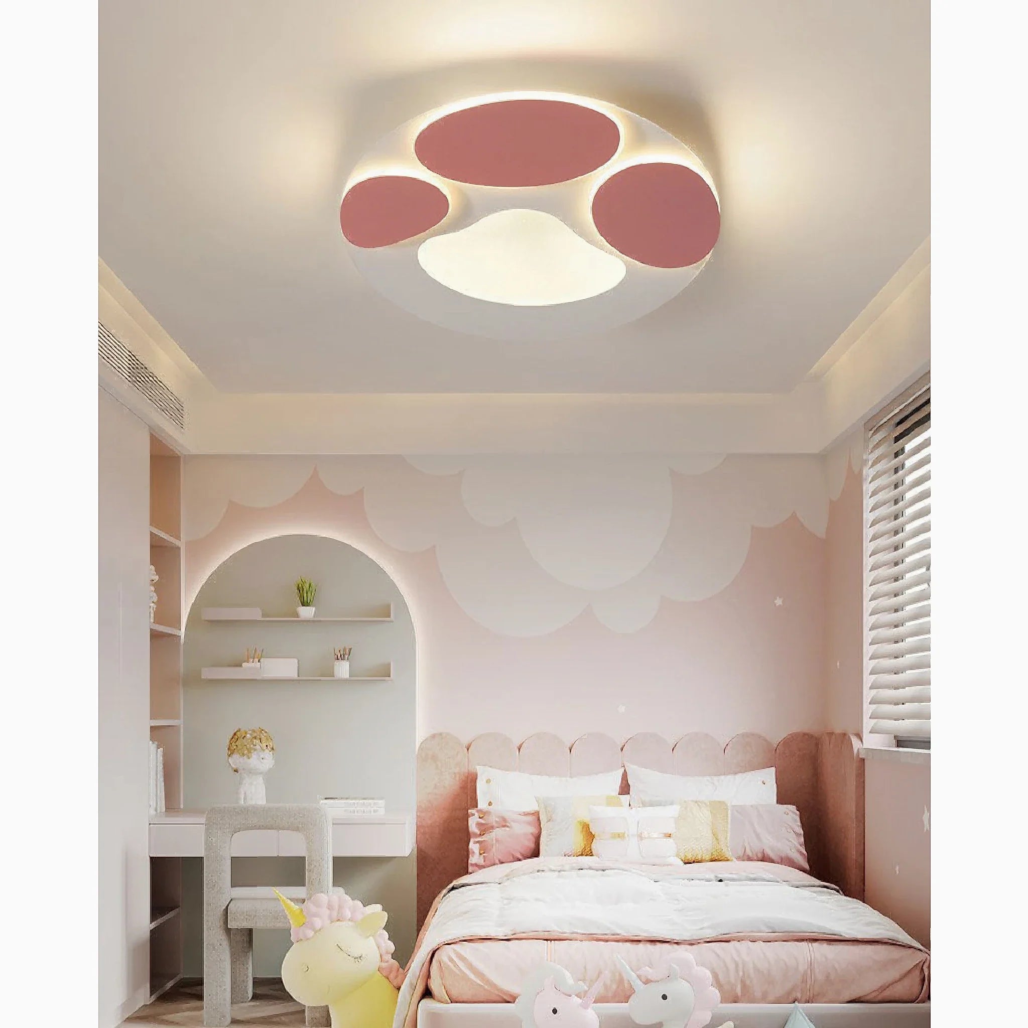 Bouillon | Cute Cat Paw LED Ceiling Light for Kids Room